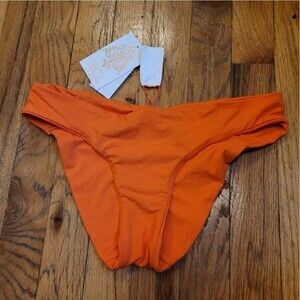 BECCA Baja Mar Hipster Bikini Bottom, Cheeky Coverage Orange XS